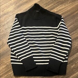Black and White Striped Sweater